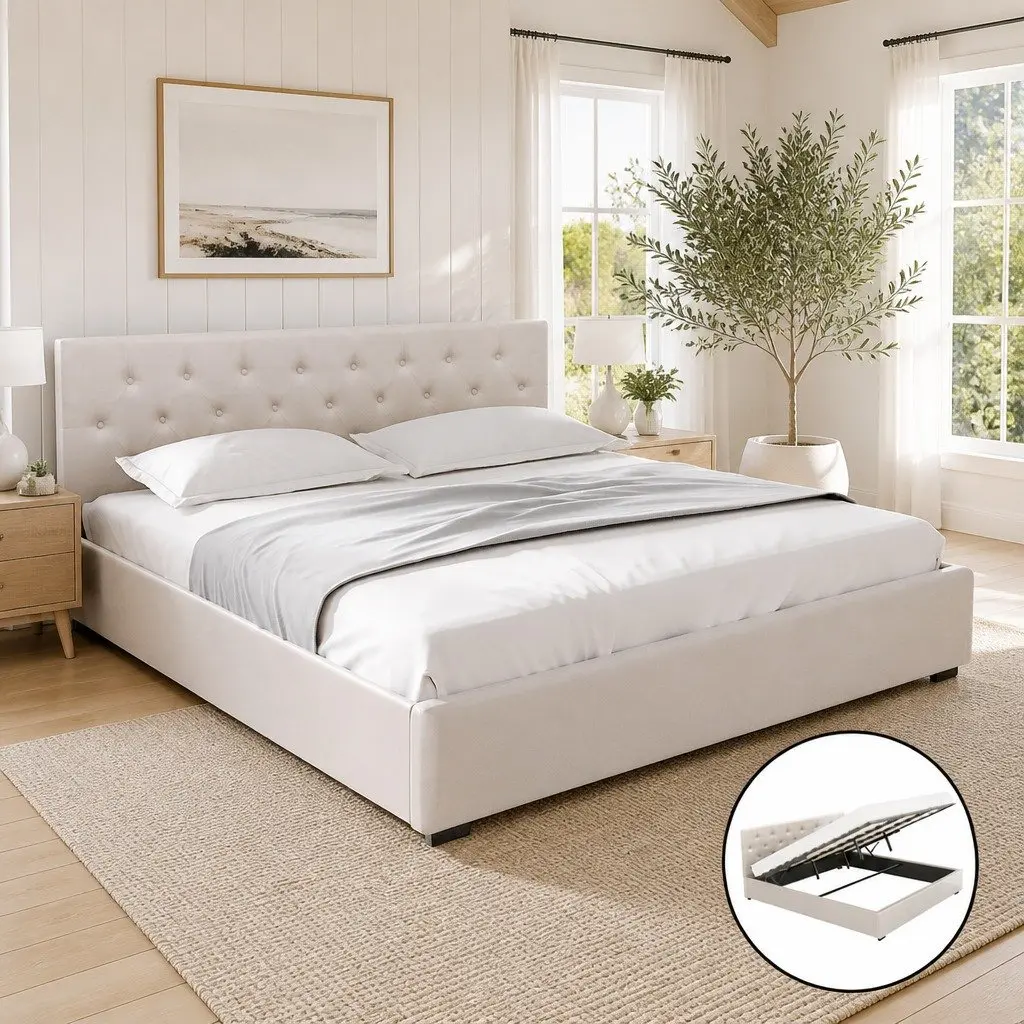 King Size Bed Frame with Storage Solutions