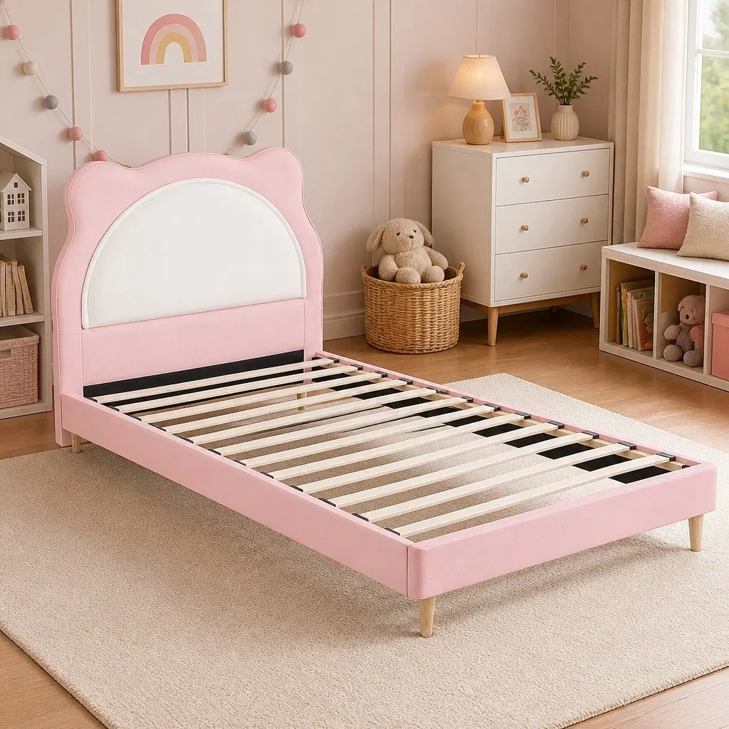 Cute Pink King Single Bed Frame