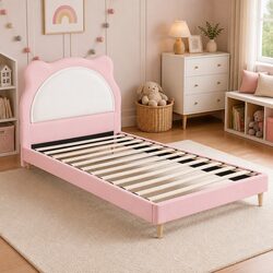 Reliable and Cute Pink King Single Bed Frame