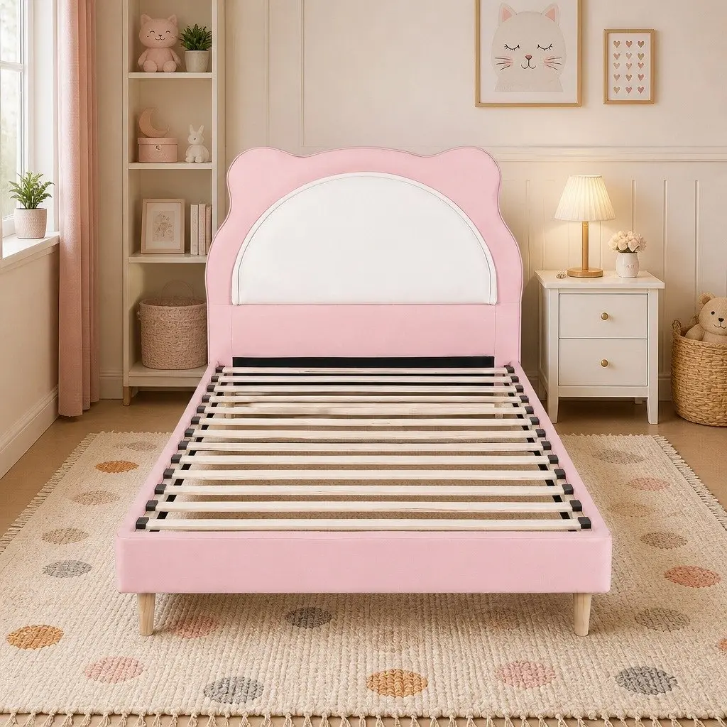 Cute Pink King Single Bed Frame