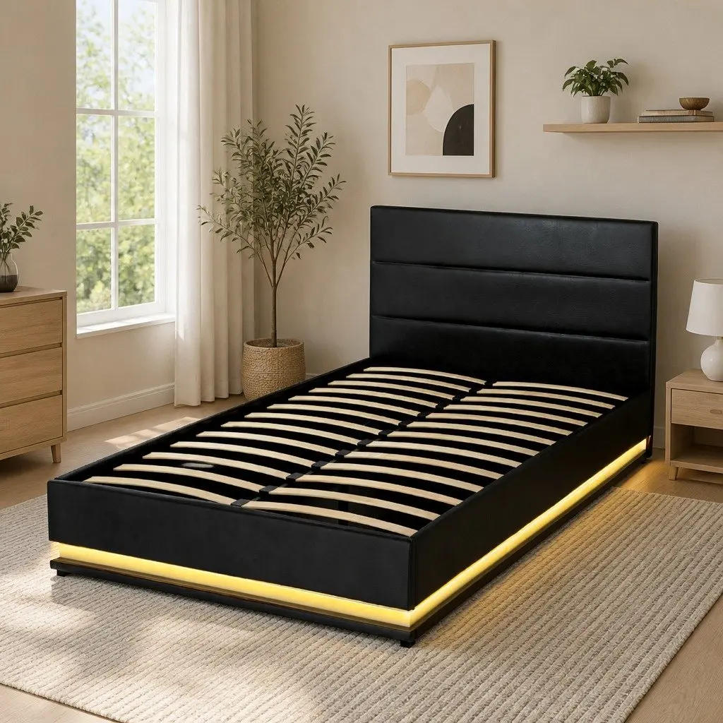King Single Bed Frame with Comfort & Storage