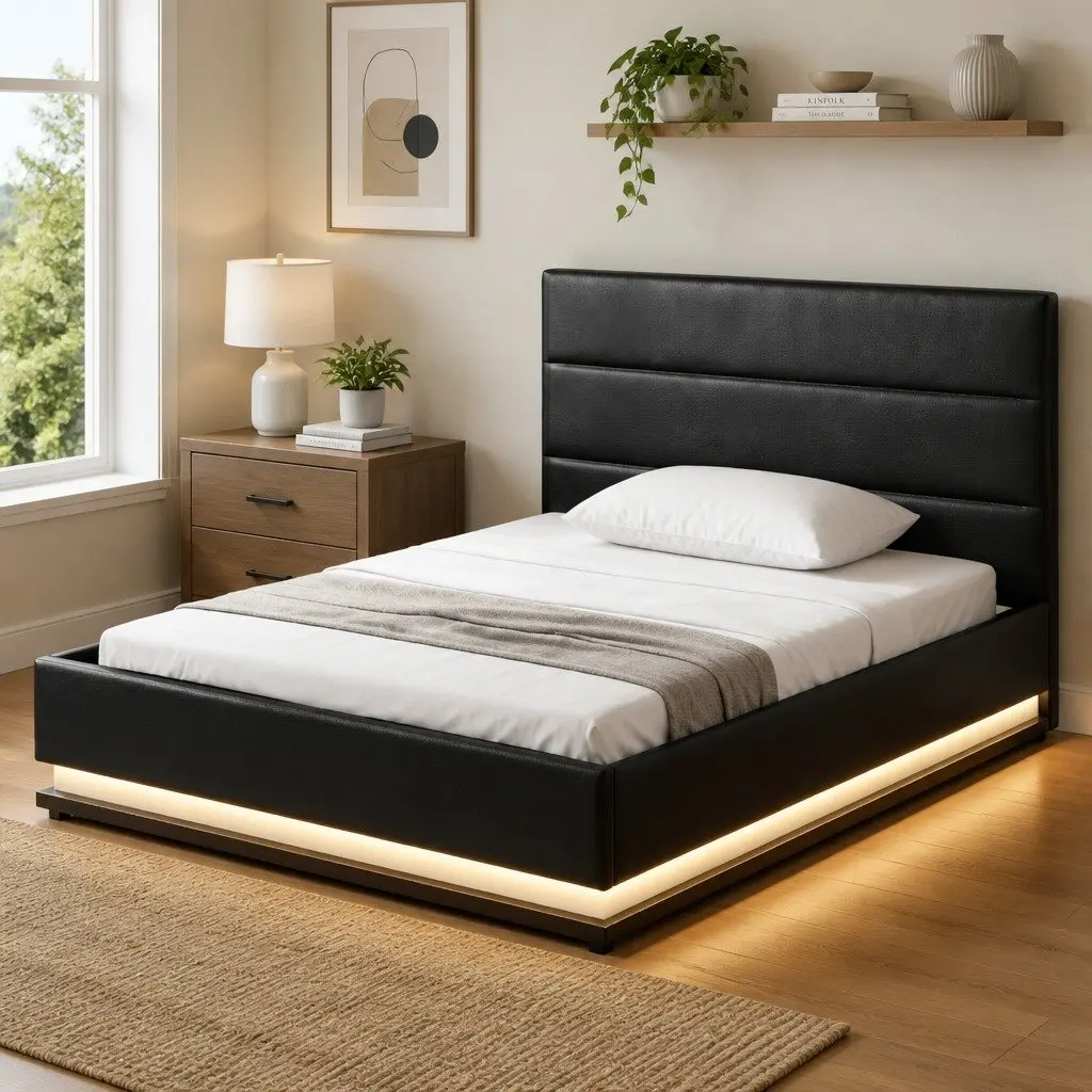 King Single Bed Frame with Comfort & Storage
