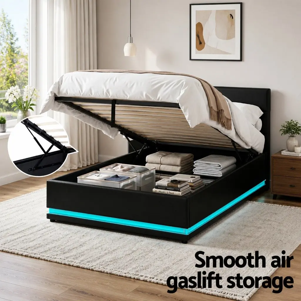 King Single Bed Frame with Comfort & Storage