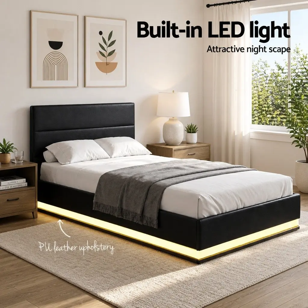 King Single Bed Frame with Comfort & Storage