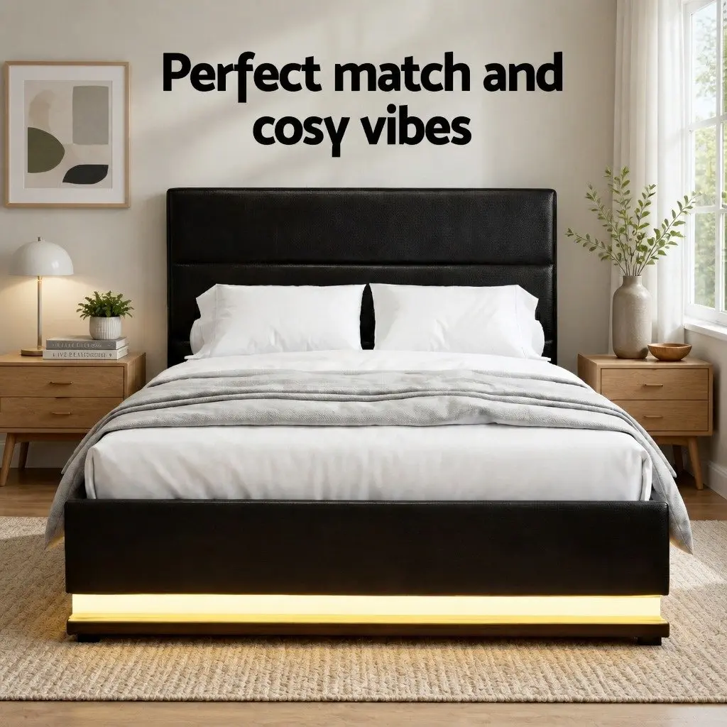 King Single Bed Frame with Comfort & Storage
