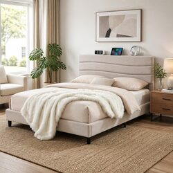 Reliable Queen Bed Frame with Smart Design