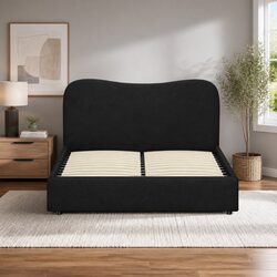 Comfortable and Functional Queen Bed Frame in Black