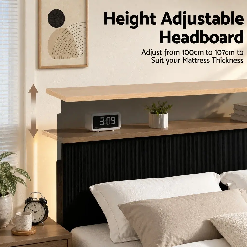 Double Bed Frame with Mood Lighting