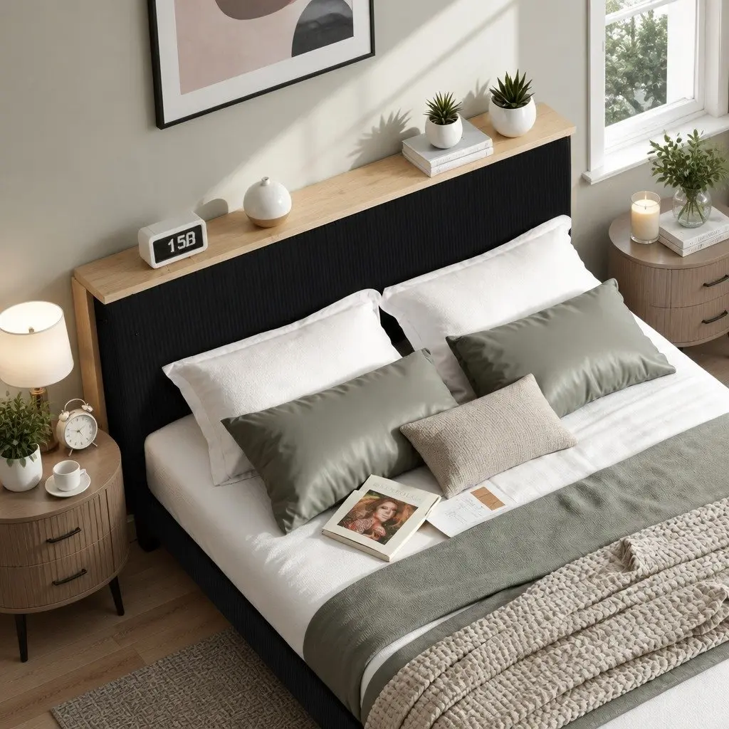 Double Bed Frame with Mood Lighting