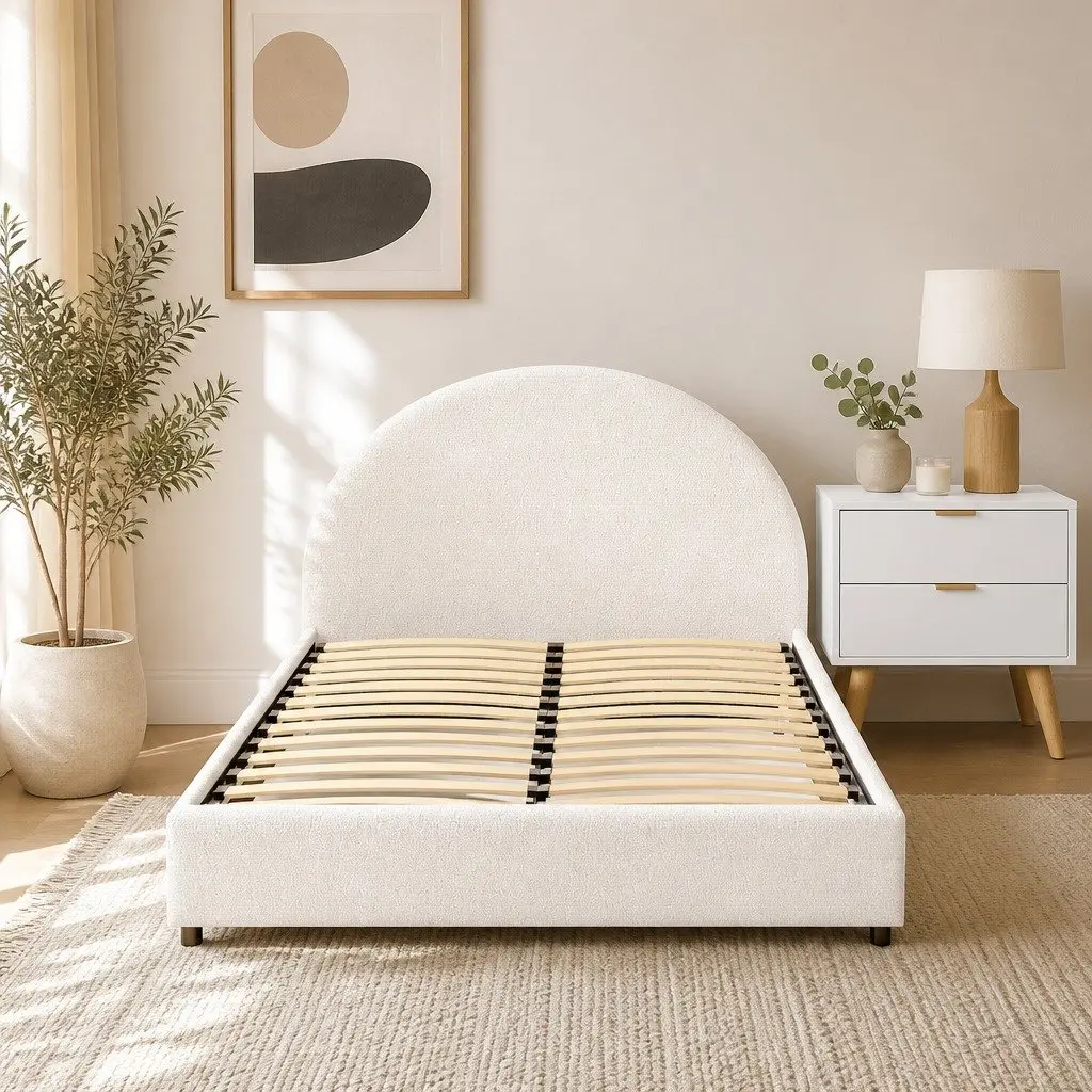Queen Bed Frame with Storage and Nightstand Set