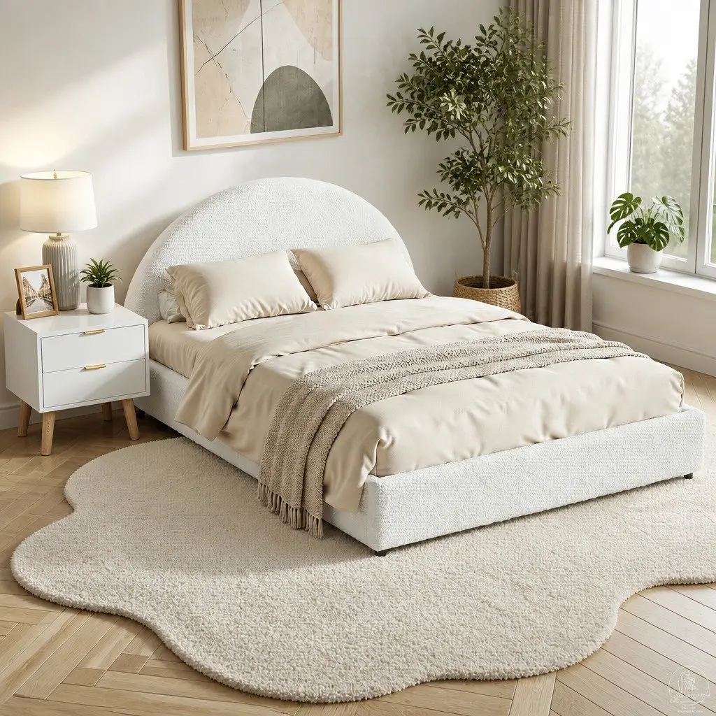 Queen Bed Frame with Storage and Nightstand Set