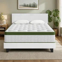 Comfort and Value: Double Bed Frame with Hybrid Mattress