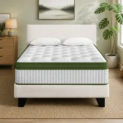 Reliable King Single Bed Frame with Hybrid Mattress for Rest