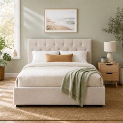 Reliable Double Bed Frame with Convenient Storage Solutions