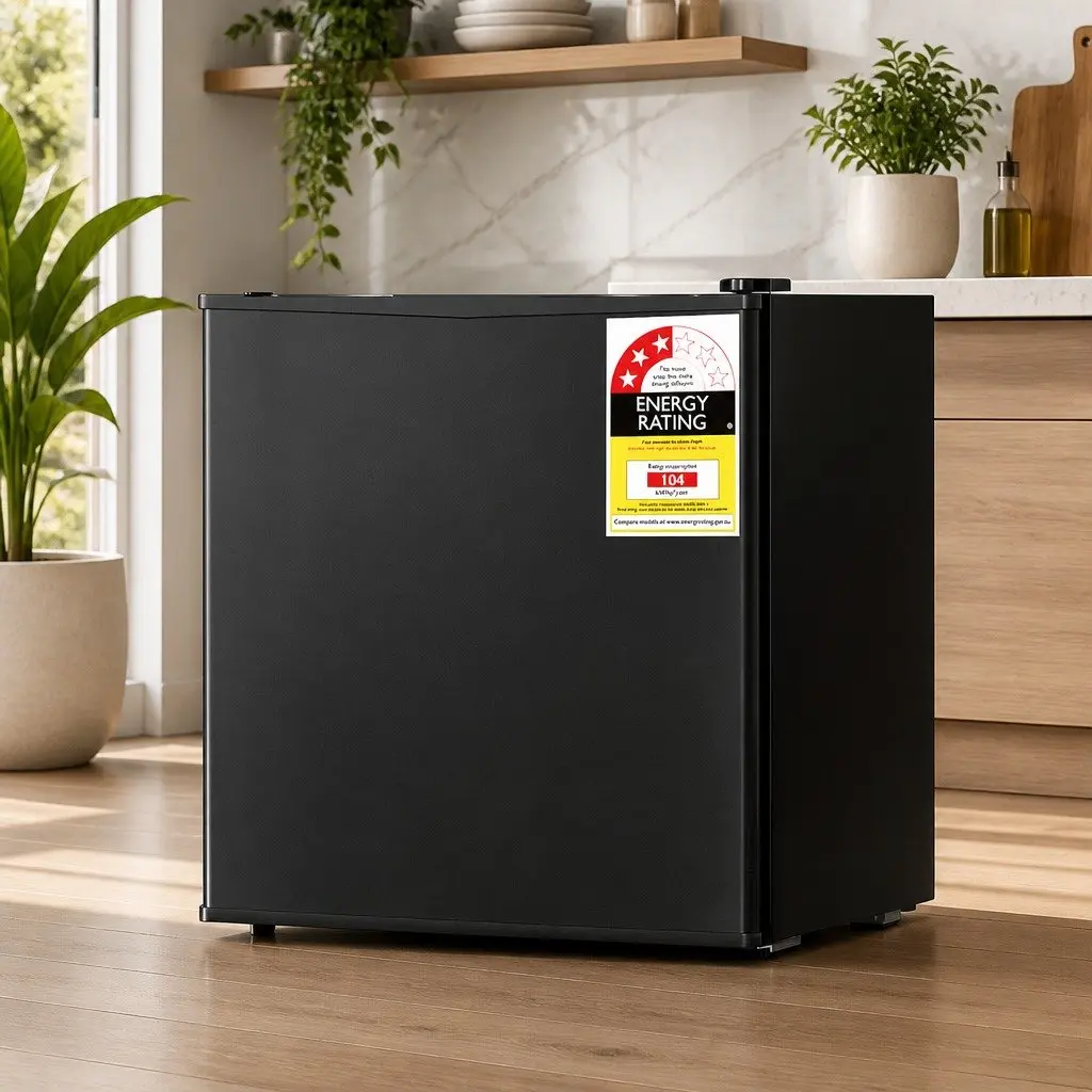 Portable Bar Fridge Beverage Cooler 48L Compact Black Indoor Outdoor