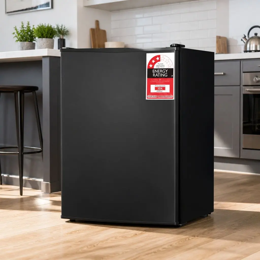 70L Portable Bar Fridge Compact Mini Cooler for Beverages Food Black