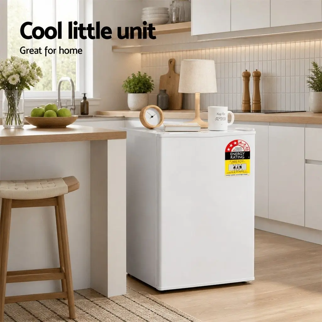 Portable Mini Bar Fridge 70L White for Caravan Apartment Office Hotel
