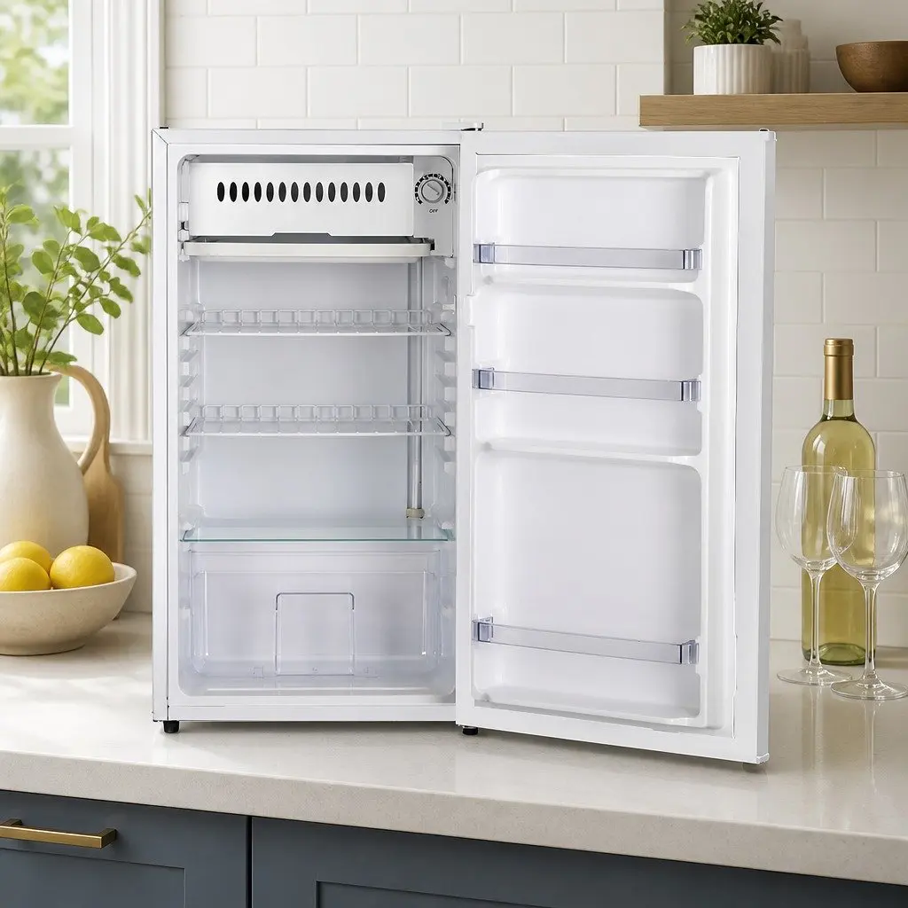 Bar Fridge 95L Portable Compact Cooler Chiller Beverage Refrigerator White