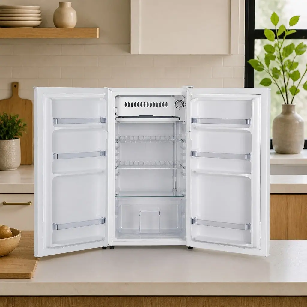 Bar Fridge 95L Portable Compact Cooler Chiller Beverage Refrigerator White