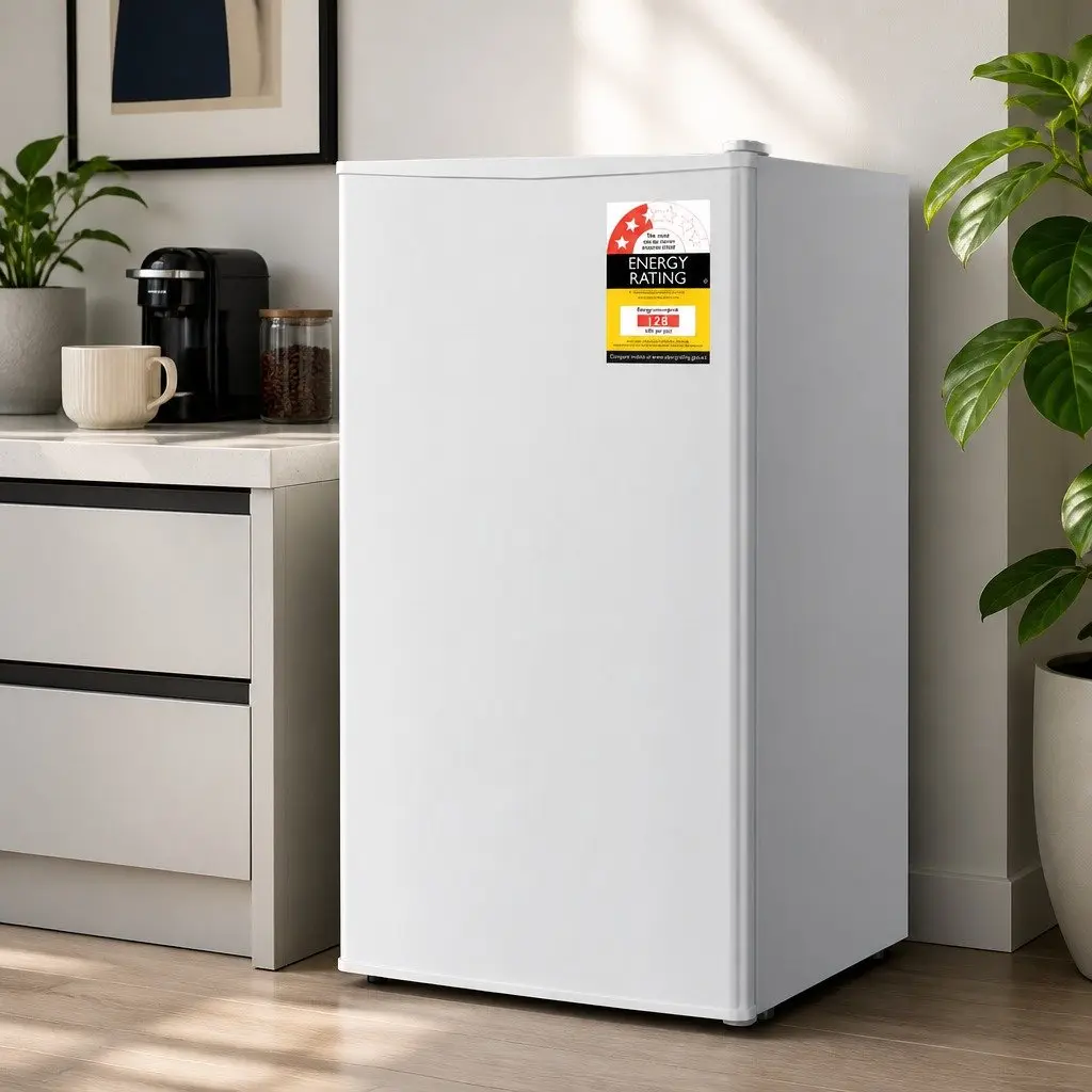 Bar Fridge 95L Portable Compact Cooler Chiller Beverage Refrigerator White