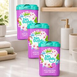 Fresh Spring Blossom Powder 450g Odour Control Neutraliser Home Office x3