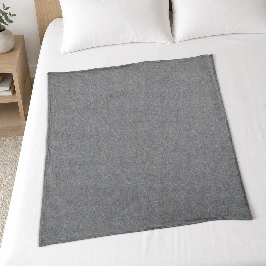 Cooling Blanket Summer Lightweight Breathable Double-Sided Grey Small