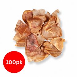 Reliable Dog Chews: Natural Pork Ears in 100 Count