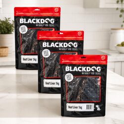 Nutritious 1kg x3 Beef Liver Dog Treats for Dogs