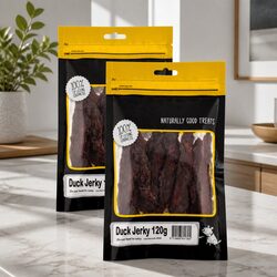 Dog Treats Duck Jerky 120g x2 Pack Soft Chew High Protein Low Fat