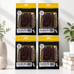 Dog Treats Duck Jerky Soft Chew 120g x4 High Protein Low Fat All Breeds