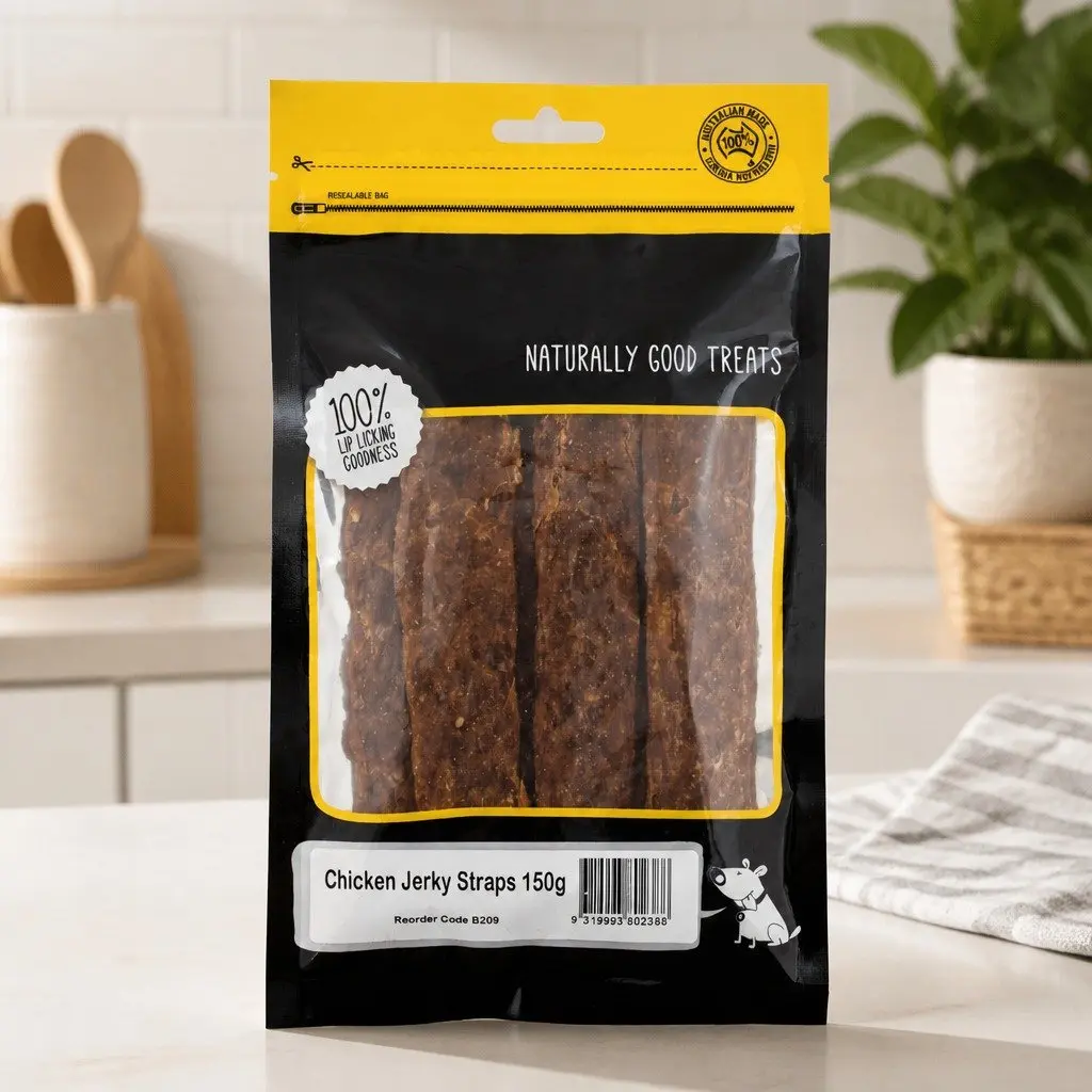 Chicken Jerky Straps Dog Treats 150g Soft Chewy High Protein Natural Pet Snack