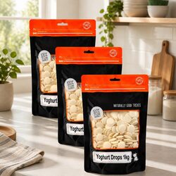 Nutritious Dog Yoghurt Drops 1kg x 3 Pack Snacks