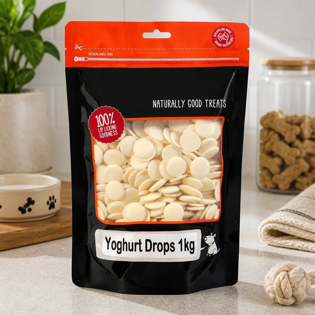 Yoghurt Drops Dog Treats 1kg Adult Dogs All Breeds Training Reward Snack