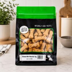 Value Pack: Mini Cheese Biscuits 1kg for Your Dog