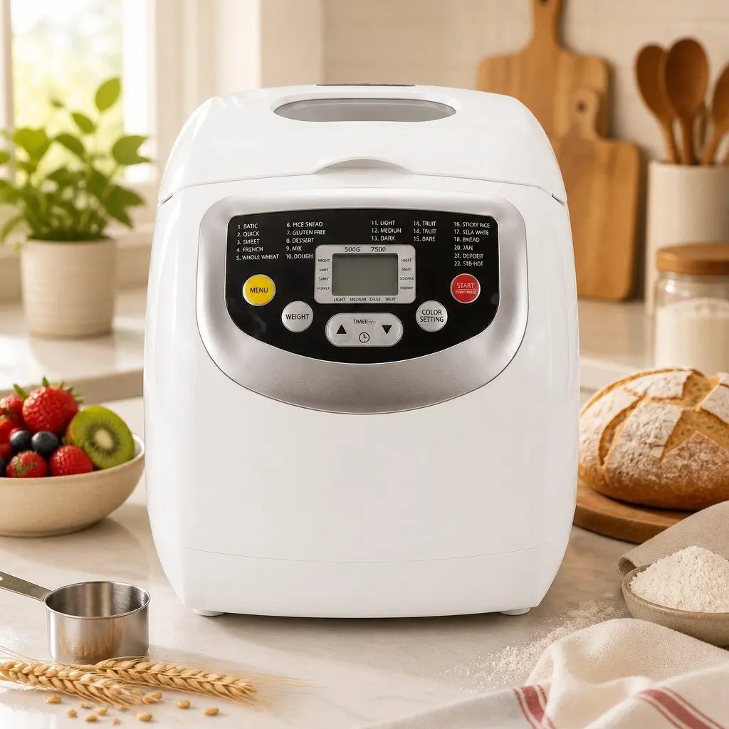 Automatic Bread Maker Machine 19 Program 2lb Capacity Non Stick Home Baking Oven