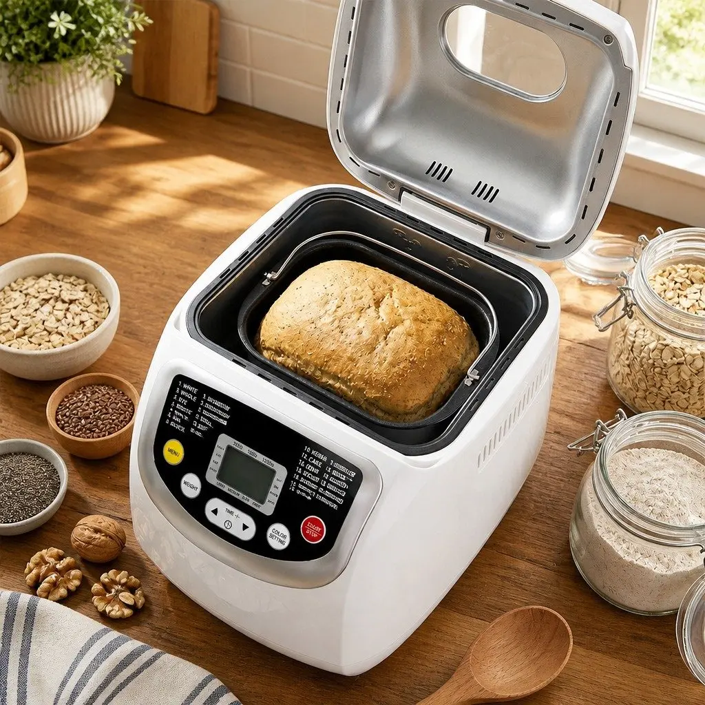 Automatic Bread Maker Machine 19 Program 2lb Capacity Non Stick Home Baking Oven
