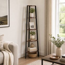 Practical 5-Tier Corner Shelf: Stylish and Functional