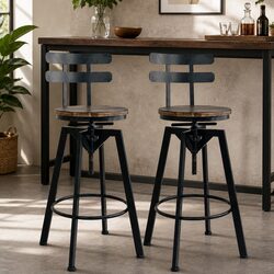 Practical Industrial Bar Stool for Everyday Use