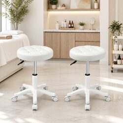 Reliable 2x Swivel Bar Stools with Strong Build