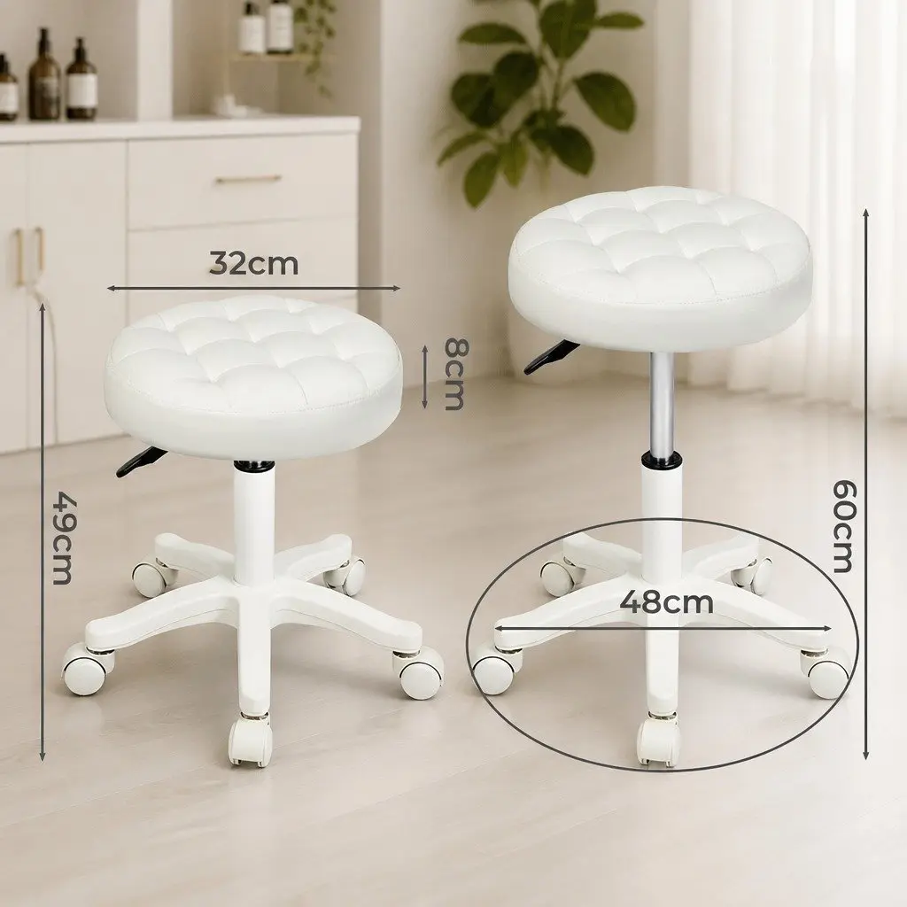 2x Swivel Bar Stools with Strong Build