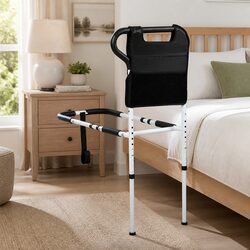 Safe and Adjustable Bed Rail for Seniors' Peace of Mind