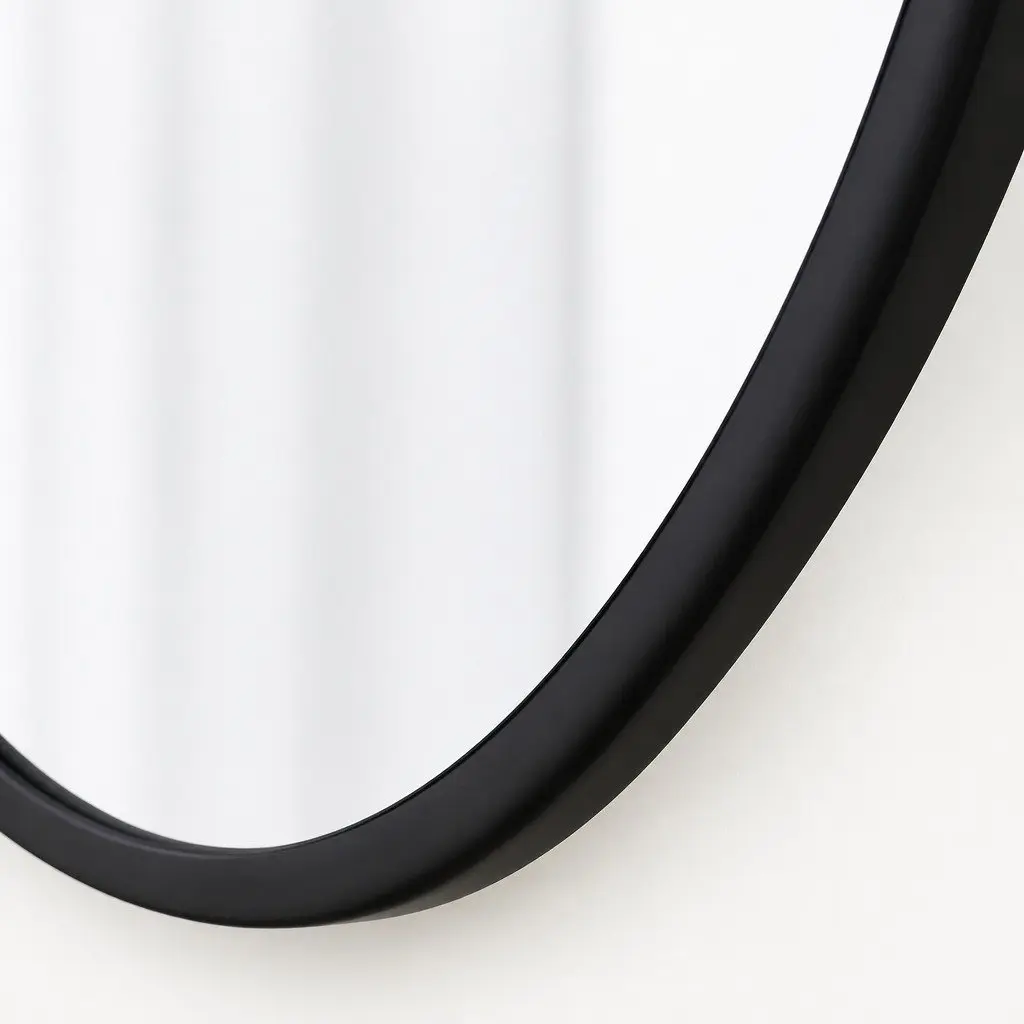 Round Wall Mirror Bathroom Makeup 50cm 60cm 70cm 80cm Black