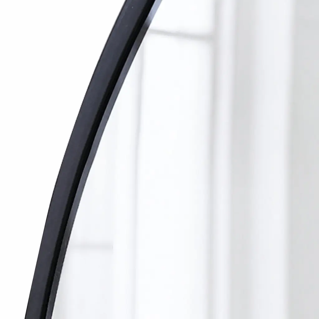 Round Wall Mirror Bathroom Makeup 50cm 60cm 70cm 80cm Black