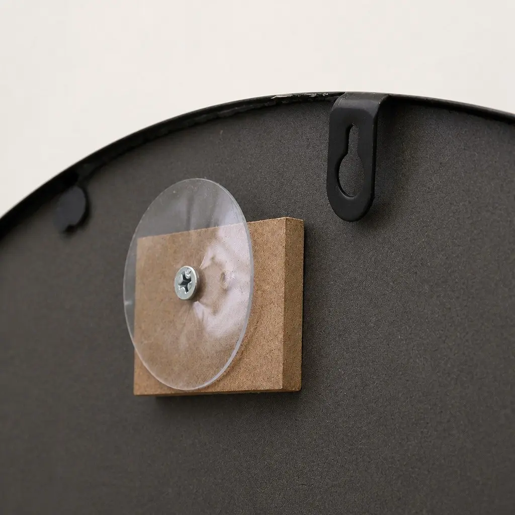 Round Wall Mirror Bathroom Makeup 50cm 60cm 70cm 80cm Black