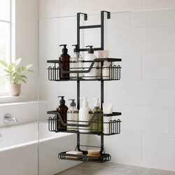 Reliable 3-Tier Shower Organizer with Easy Setup
