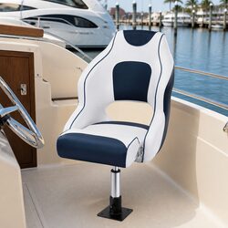 Reliable Flip-Up Boat Seat with Comfort Features