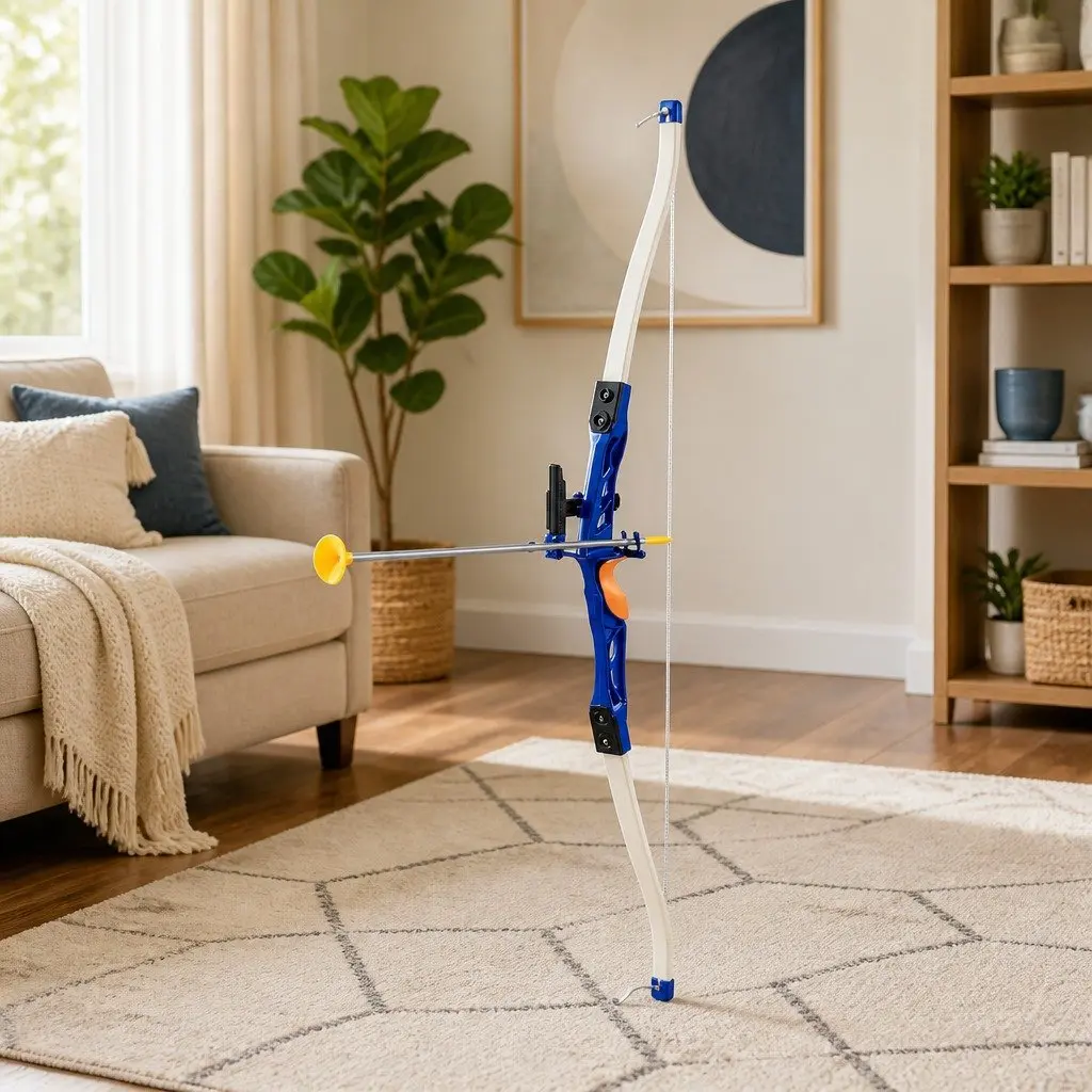 Kids Bow and Arrow Set Toy Archery Standing Target Blue
