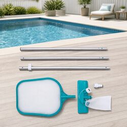 Practical Pool Cleaner Kit with Adjustable Aluminium Pole