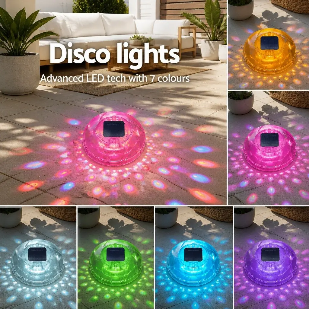 Solar Float Lamp LED Pool Light Multicolour 18cm White