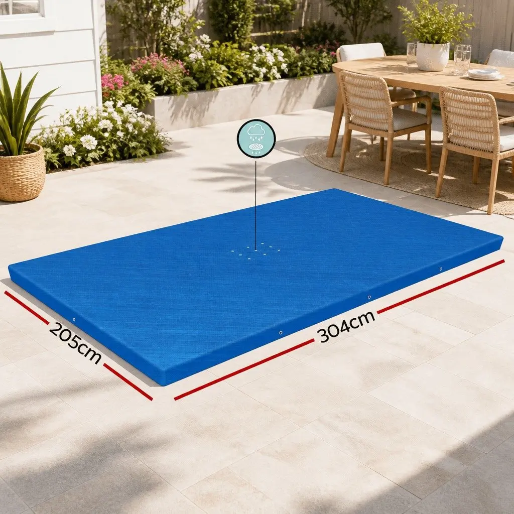 Pool Cover Protective for 3x2.01m Above Ground Swimming Pools Multicolour PE